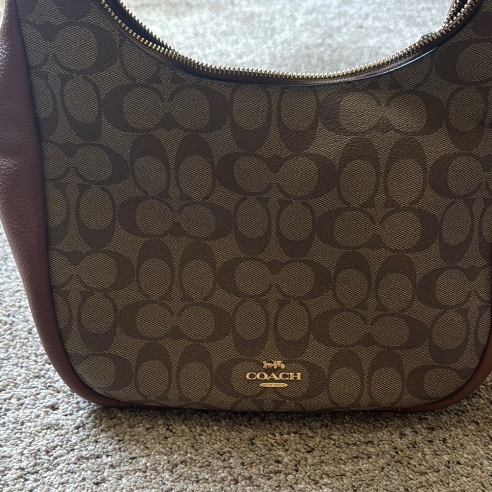 Coach Brown Monogram Shoulder Bag